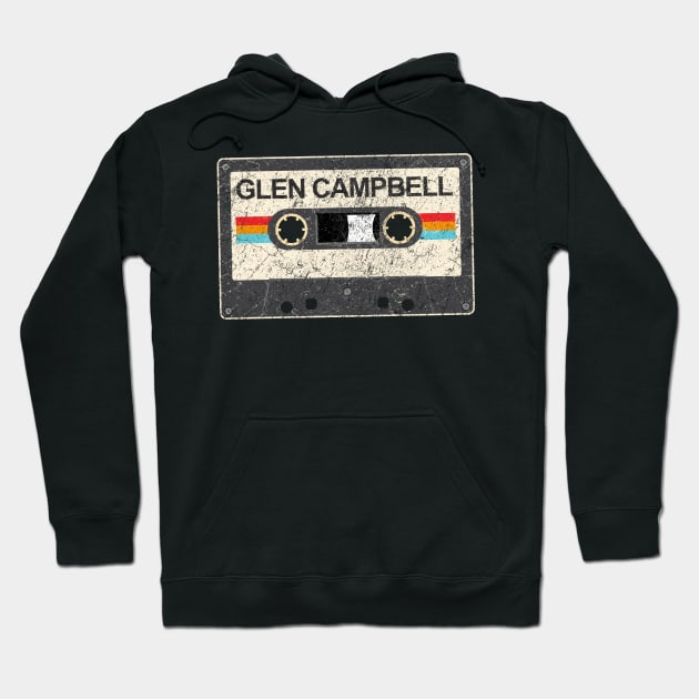 kurniamarga vintage cassette tape Glen Campbell Hoodie by kurniamarga.artisticcolorful